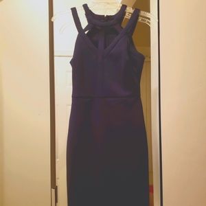 Guess brand navy blue bodycon dress size 0 NWT